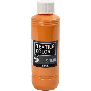 Textile Solid - Dækkende Orange Tekstilmaling 250ml