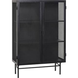 Hübsch Metalskab 100x45x150 cm Sort