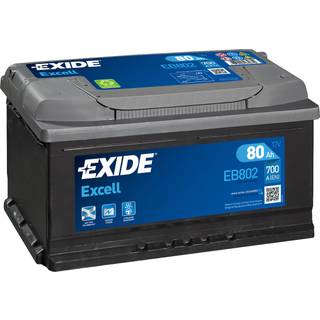 EXIDE EB802 Starterbatteri Batterie-Kapazität: 80Ah, Spannung: 12V, Kälteprüfstrom EN: 700A