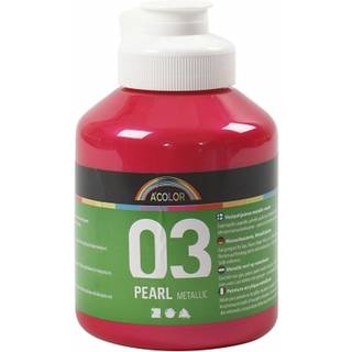 Pink Metallic Akrylmaling 500ml - Høj Kvalitet