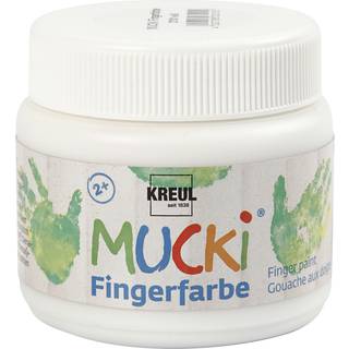 Mucki Fingermaling Hvid 150ml - Kreativitet for Børn