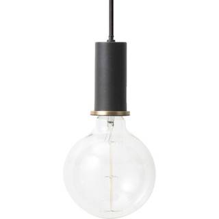 Ferm Living Collect loftslampe lille mässing sølvfarvet ledning