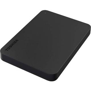 Toshiba Canvio Basics Exclusive Edition 1 TB, sort ➞ På lager - klar til levering og afhentning