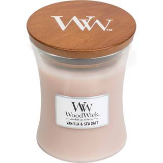 WoodWick Rumdufte Duftende stearinlys Vanilla & Sea Salt Medium Jar 275 g (531,00 kr / 1 kg) - 275 g