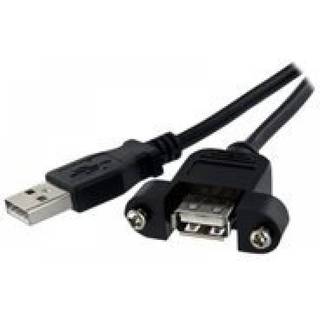 StarTech.com Panel Mount USB Cable A to A