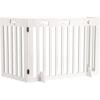 Trixie Barrier MDF 3-parts 82-124 × 61 cm white