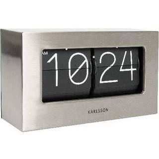 Karlsson Boxed Flip Wall/table Clock Brushed Steel - Bordure Stål - KA5620ST