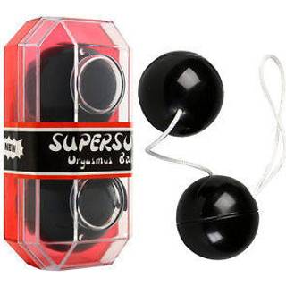Seven Creations Supersoft Duotone Orgasmus Balls Black