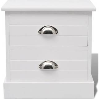 Fransk Sengebord Hvid - 1