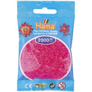 Hama Mini, perler, 2.000 stk., neonpink (32) [Levering: 1-2 dage]