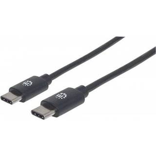 Manhattan USB 2.0 USB Type-C kabel 50cm Sort