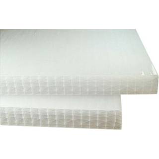 RIAS 10-lags RIATHERM X-struktur termoplader, opal 55 x 1250 x 6000 mm