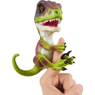Untamed Raptor af Fingerlings - Stealth (Grøn) - Interaktivt samlerobjekt: Baby-dinosaur - Fra WowWee
