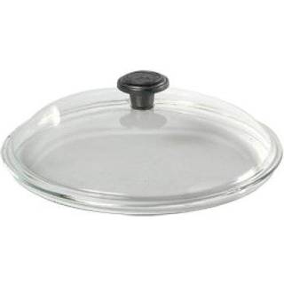 Skeppshult Glasdeckel 28 cm mit Gusseisenknopf - Schwarz