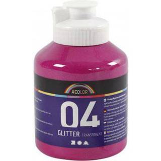 Pink Glitter Akrylmaling 500ml - Høj Kvalitet