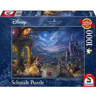 Disney - Beauty and the Beast Dancing in the Moonlight by Thomas Kinkade 1000 Piece Schmidt Puzzle