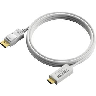 VISION 1m Black DP to HDMI cable