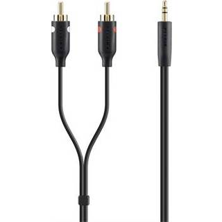 Belkin Stereo to RCA Cable    2m Y-Audio-Cable black   F3Y116BT2M