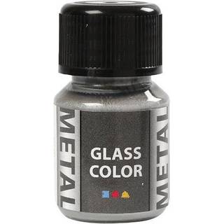 Glass Color Metal Sølv - 30ml Vandbaseret Maling