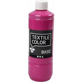 Textile Color Pink 500ml - Højkvalitets Tekstilmaling