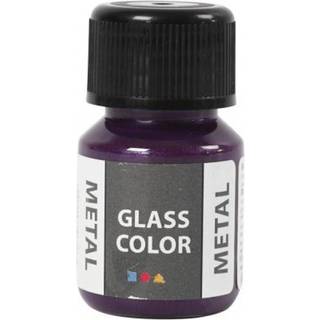 Glass Color Metal Lilla 30ml - Metallic Maling til Glas