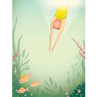 VISSEVASSE - Plakat - Swim Like A Fish - 30x40 cm