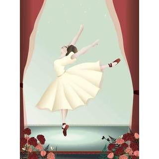 Tilbud: Spar 75% - Ballerina - Plakat 30x40 cm fra ViSSEVASSE