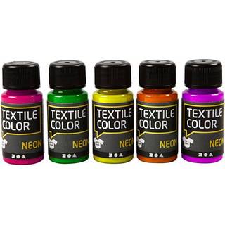 Creativ Company Neon Textile paint - Ass. colors 5x50ml