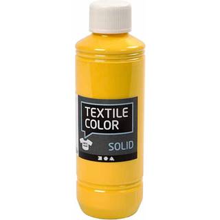 Textile Solid Gul Tekstilmaling 250ml - Dækkende Kvalitet