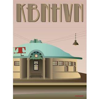 Tilbud: Spar 60% - København Trianglen - Plakat 15x21 cm fra ViSSEVASSE