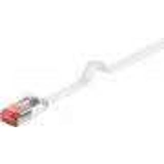 CAT 6 fladt patchkabel U/FTP, hvid, 0,5m