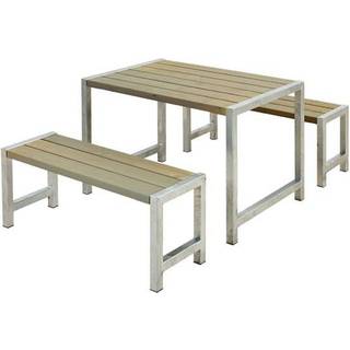 Plus Cafe Plankesæt L. 127 cm, Trykimprægneret