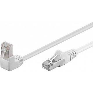 Cat 5e F/UTP vinklet Netværkskabel - Hvid - 0.25 m