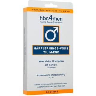 Hanne Bang Hbc4men Hair Removal Wax For Men 24 Strips