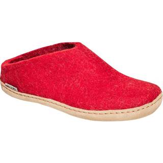 Glerups Unisex Slip-on With Leather Sole Red, 36