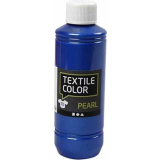 Textile Color Perlemor Blå 250ml - Vandbaseret Maling