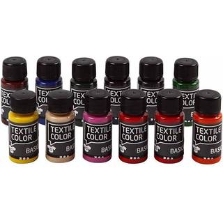 Textile Color 12x50ml - Højkvalitets tekstilmaling