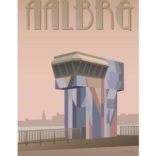 Tilbud: Spar 60% - Aalborg Limfjordsbroen - Plakat 15x21 cm fra ViSSEVASSE