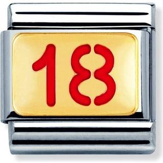 Nomination Classic - WRITINGS LIFE Edelstahl, Email und 18K-Gold (18) - rot