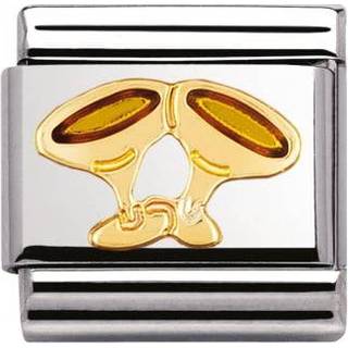 Nomination Classic - FUN Edelstahl, Email und 18K-Gold (Sektglas) - gold