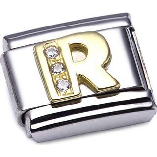 Nomination Classic - BUCHSTABEN Edelstahl, 18K-Gold und Cubic Zirc. (R) - gold