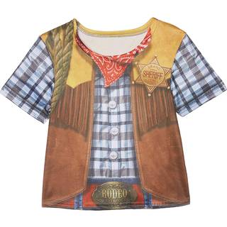 Cowboy T-Shirt udklædningstøj til børn(Str. 128/L)
