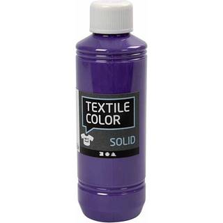 Textile Solid Lilla Tekstilmaling 250ml - Dækkende Farve