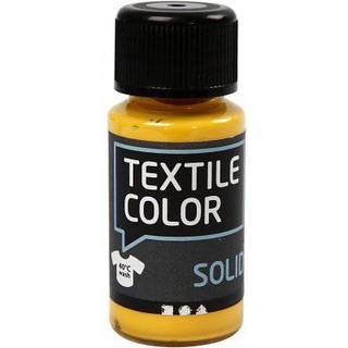 Textile Solid Gul Tekstilmaling 50ml - Dækkende Kvalitet