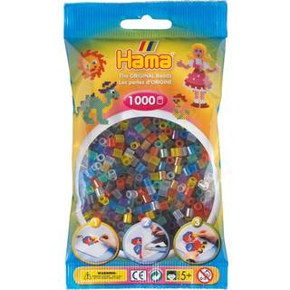 Hama Perler - 1000 stk transp. mix - Midi (207-53)