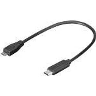 MICROCONNECT USB-C to USB2.0 Micro B 0.2M