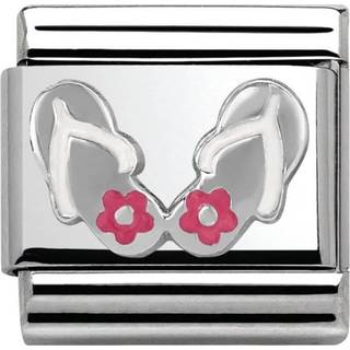 Nomination Flip Flop Charm - Enamel - Silver
