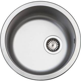 Intra Juvel køkkenvask Ø 385mm med strainer, til nedfældning, mat KC380