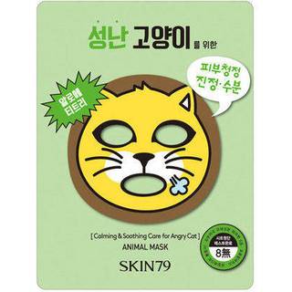 Skin79 Animal For Angry Cat Fugtgivende og lindrende sheetmaske 23 g - 23 g