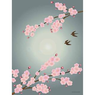 Tilbud: Spar 80% - Sakura - Plakat 30x40 cm fra ViSSEVASSE